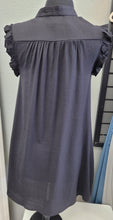 Load image into Gallery viewer, Cozy Co. black button dress
