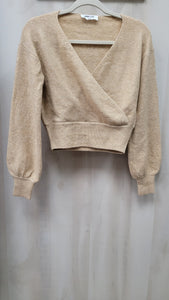 DOUBLE ZERO crisscross sweater