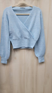 DOUBLE ZERO crisscross sweater