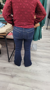 Judy Blue Dark Denim with flare