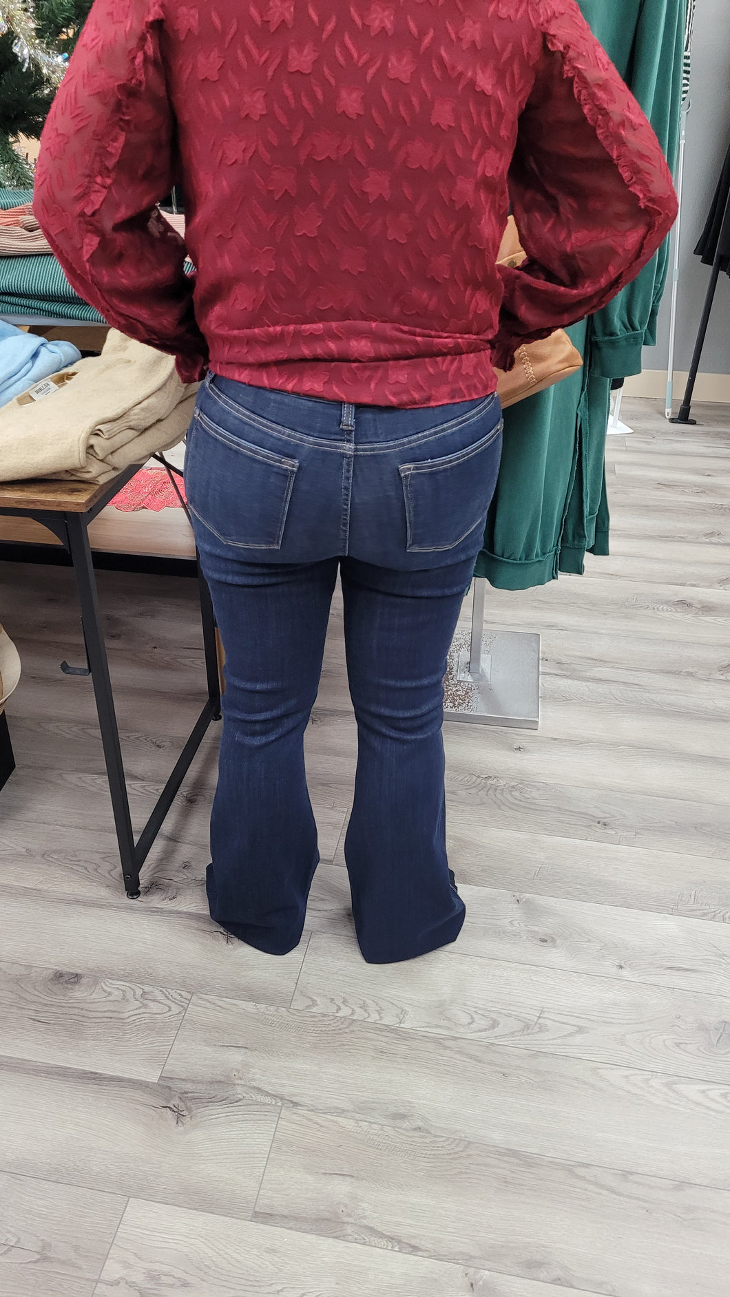 Judy Blue Dark Denim with flare