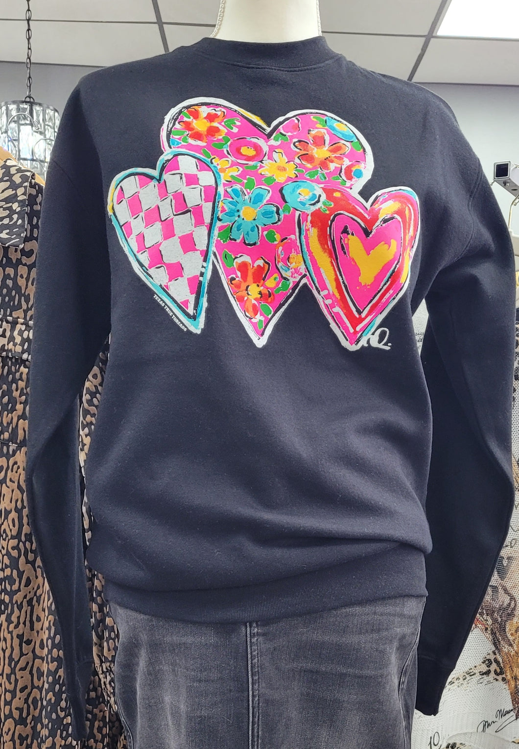 Heart Trio Sweat Shirt