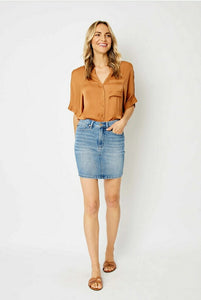 Judy Blue High Waist Medium Blue skirt