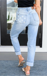 Judy Blue Sam Star Pocket