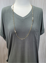 Load image into Gallery viewer, Rae Mode Super Soft V Neck w/ pocket tee
