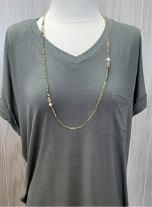 Rae Mode Super Soft V Neck w/ pocket tee