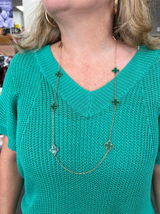 20inch Green Clover necklace