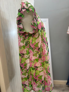 Umgee pink & green floral dress