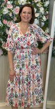 Load image into Gallery viewer, Umgee coral mixed print dress
