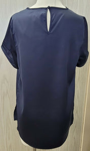 GiGio Satin Top with plated sleeves
