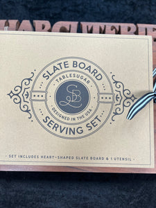 Slate Board serving set