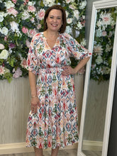 Load image into Gallery viewer, Umgee coral mixed print dress
