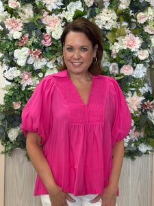 Umgee Bubble sleeve blouse $48.95