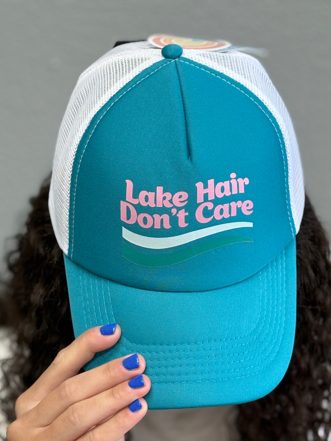 Pacific Brim Foam Trucker Hat/ Lake Hair Don’t Care