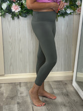 Load image into Gallery viewer, Rae Mode Butter Blue soft Yoga Leggings
