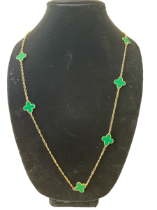 20inch Green Clover necklace