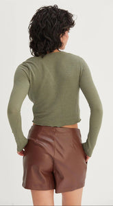 Double Zero faux leather short