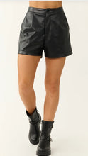 Load image into Gallery viewer, Double Zero faux leather short
